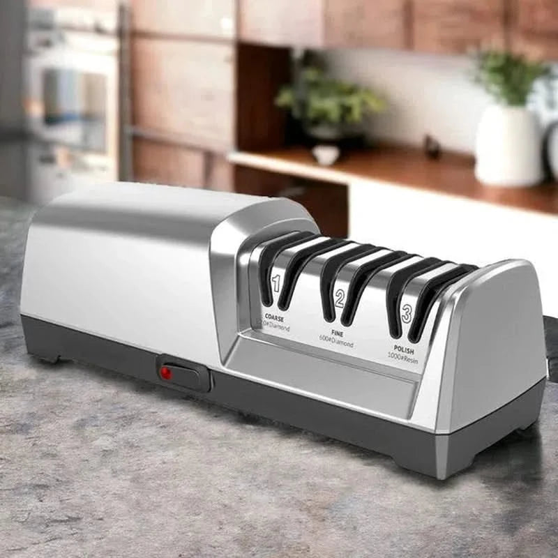 Affilatore elettrico a 3 fasi con angoli regolabili 15° e 20°