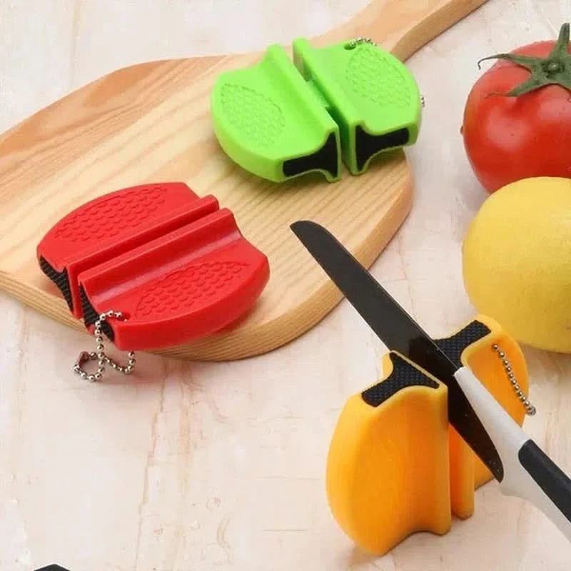 Aiguiseur de couteaux de poche – Double face pour affûtage précis Immagine