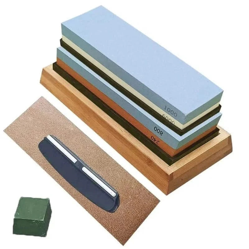 Pietra per affilare a 4 grane – kit professionale per lame affilate