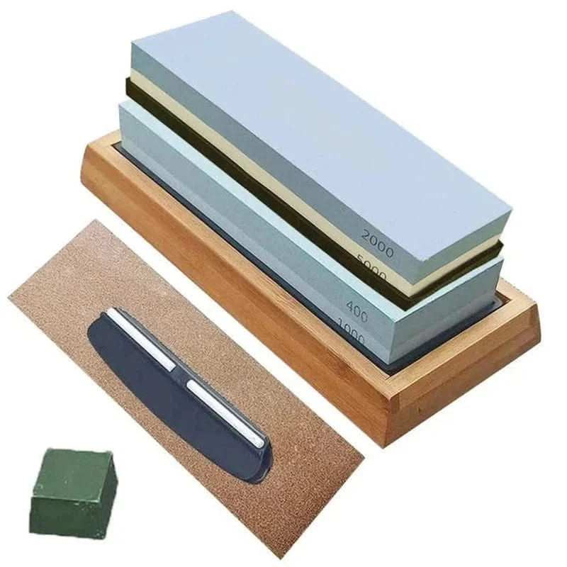 Pietra per affilare a 4 grane – kit professionale per lame affilate